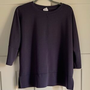 {SAGE} Dusty Purple 3/4 Sleeve Shirt